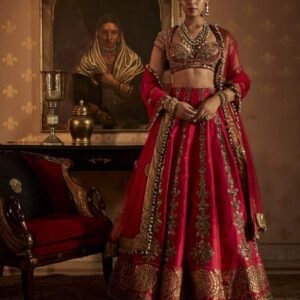 bridal lehenga – regal red collection